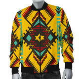 GB-NAT00413 Abstract Geometric Ornament Men's Bomber Jacket