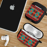 Powwow Store gb nat00611 red geometric pattern airpods case coverj