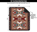 Orange Geometric Native American 70 Chair Sofa Protector - Powwow Store