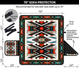 Tribal Colorful Pattern Native American 70" Sofa Protector