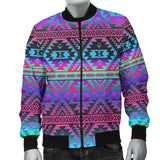 Powwow Storegb nat00698 pattern color native mens bomber jacket