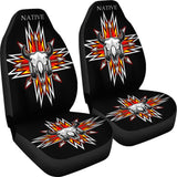 Native Bison Skull Native American Car Seat Covers