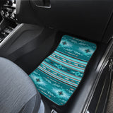 Powwow Store gb nat00602 blue light pattern front and back car mats set of 4