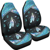 Powwow Store csa 004 blue light feather car seat covers