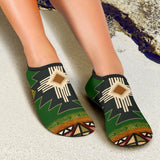 GB-NAT0001-0 Southwest Green Symbol Native American Aqua Shoes