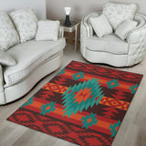 Powwow Store gb nat00611 red geometric pattern area rug