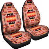 GB-NAT00046-16 Tan Tribe Pattern Native American Car Seat Covers
