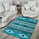 Powwow Store gb nat00602 blue light pattern area rug