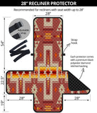 GB-NAT00062-11 Tan Tribe Design 28" Recliner Sofa Protector