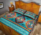 Blue Thunderbirds Dreamcatcher American Quilt Bed Set - Powwow Store