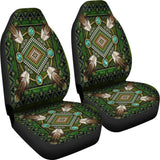 Green Mandala Native American Car Seat Covers no link