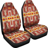 GB-NAT00062-11 Tan Tribe Design Native American Car Seat Covers