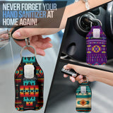 Powwow Store native pattern sanitizer bottle keychains set 4