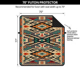 Orange Native Tribes Pattern Native American 70 Chair Sofa Protector - Powwow Store