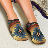 GB-NAT00057-01 Southwest Blue Symbol Native American Aqua Shoes