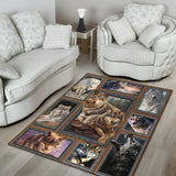 Wolf Packs Native American Area Rug