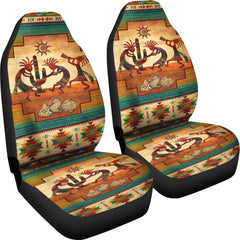 Kokopelli Totems Native American Car Seat Covers no link - Powwow Store