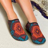 GB-NAT00603 Navajo Seamless PatternAqua Shoes