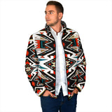 Powwow Storegb nat00049 tribal colorful pattern mens padded jacket