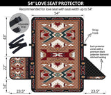 Orange Geometric Native American Chair Sofa Protector - Powwow Store