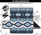 GB-NAT00528 Blue Colors Pattern 70" Sofa Protector