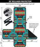 Blue Native Tribal Pattern Native American 28 Chair Sofa Protector