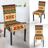 GB-NAT00351 Geometric Pattern Design Native Dining Chair Slip Cover
