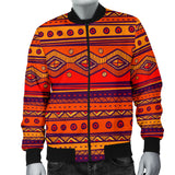 Powwow Storegb nat00576 pattern color orange mens bomber jacket