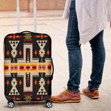 Powwow Store gb nat00062 01 black tribe design native american luggage covers