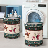 Powwow Store gb nat00284 native american chief horse laundry basket