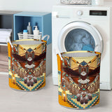 Powwow Store gb nat00288 yellow dream catcher eagle laundry basket