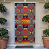 GB-NAT00046-11 Gray Tribe Pattern Native American Door Sock