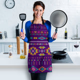 Powwow Store gb nat00549 purple pattern native apron