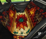 Southwest Brown Symbol Native American Pet Seat Cover - Powwow Store