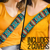 GB-NAT00062Turquoise Tribe Seat Belt Cover