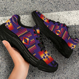 GB-NAT00090-CHUN01 Purple Native Tribes Native American Chunky Sneakers