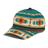 Powwow Store gb nat00559 03 green native pattern classic cap