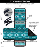 Powwow Store gb nat00602 blue light pattern 23 chair sofa protector