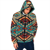 Powwow Storegb nat00016 culture design mens padded hooded jacket