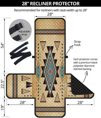 Southwest Symbol Native American 28" Recliner Sofa Protector - Powwow Store
