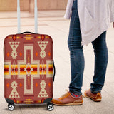GB-NAT00062-11 Tan Tribe Design Native American Luggage Covers