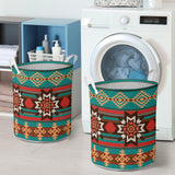 GB-NAT00320 Ethnic Ornament Seamless Laundry Basket