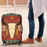 Native American Bison Skull Luggage Covers