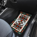 Tribal Colorful Design Native American Front And Back Car Mats (Set Of 4)