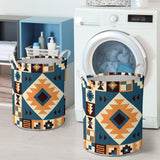 Powwow Store gb nat00427 navy arrow pattern laundry basket