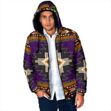 Powwow Storegb nat0001 04 southwest purple symbol native mens padded hooded jacket