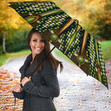 Naumaddic Arts Green Stone Native American Umbrella - Powwow Store