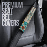 Powwow Store gb nat00069 turquoise blue pattern seat belt cover