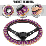 Powwow Store gb nat00062 07 light purple tribe steering wheel cover