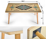 Southwest Symbol Native American Rectangular Coffee Table